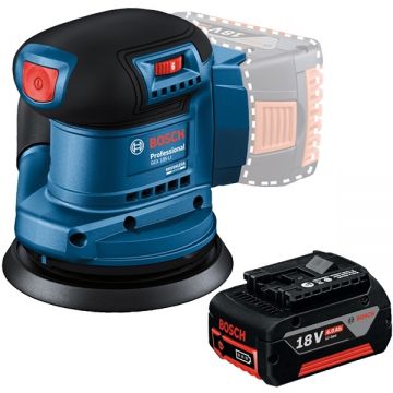 Bosch  GEX 185-LI + GBA - Slefuitor cu excentric 125 mm + Acumulator Li-Ion 18 V 4 Ah