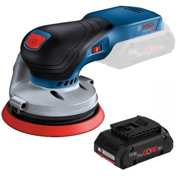 Bosch  GEX 18V-125 + ProCORE - Slefuitor cu excentric 125 mm + Acumulator Li-Ion 18 V 4 Ah