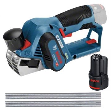 Bosch  GHO 12V-20 + 1600A00X79 - Rindea 56 mm + Acumulator Li-Ion 12 V 3 Ah