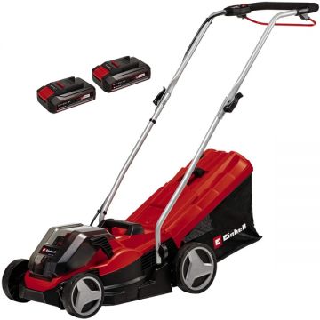 Einhell  GE-CM 36/33 Li PXC - Masina de tuns iarba cu 2 acumulatori Li-Ion 18 V 2.5 Ah 33 cm 30 l