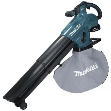 Makita  DUB187T001 - Suflanta de gradina cu 1 acumulator Li-Ion 18 V 5 Ah 252 m3/h motor fara perii