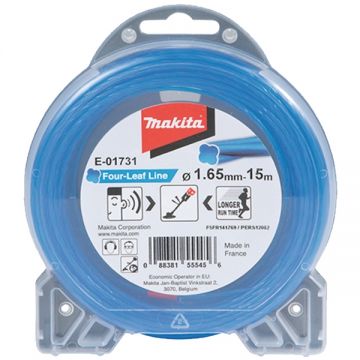 Makita  E-01731 - Fir de taiere 1.65 mm 15 m forma trifoi cu patru foi