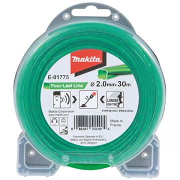 Makita  E-01775 - Fir de taiere 2 mm 30 m forma trifoi cu patru foi