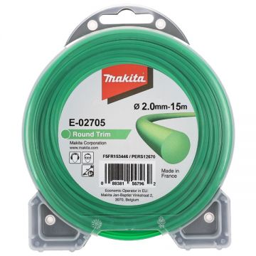 Makita  E-02705 - Fir de taiere 2 mm 15 m forma rotunda