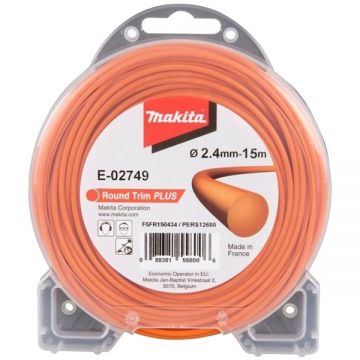 Makita  E-02749 - Fir de taiere 2.4 mm 15 m forma rotunda