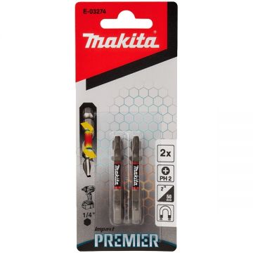 Makita  E-03274 - Set capete de insurubare profil PH 2 bucati