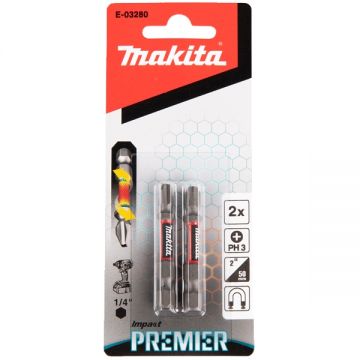 Makita  E-03280 - Set capete de insurubare profil PH3 2 bucati