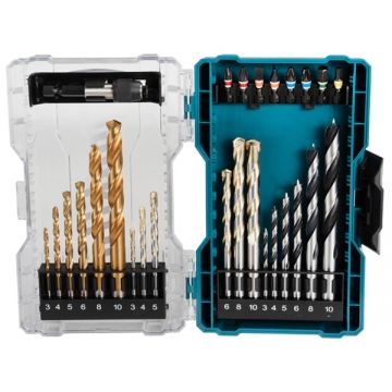 Makita  E-07032 - Set accesorii insurubare si burghie mixte 27 bucati