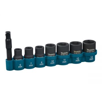 Makita  E-12289 - Set chei tubulare impact 4-13  mm 1/4 inch 8 bucati