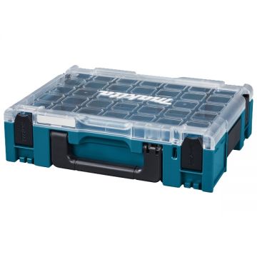 Makita  MAKPAC-Organizer - Cutie din plastic 395x295x110 mm maner transport sistem clipsare stocare supraetajata