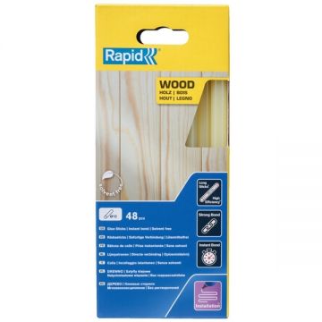 Rapid  5001421 - Baghete silicon galbene 12x190 mm 48 bucati EG280 EG310 EG320 EG330 EG340 EG360 EG380