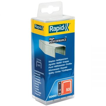 Rapid  No. 53 - Set capse 11.4x12 mm R253 R353 R453 MS2.1 MS4.1 ALU753 ALU853 ALU953 E100 ESN530 BTX530 R553 PS101 PS6-16 M20 M30 M40 Hobby Tacker Dual Multitacker Compacta Hobby Electric 5000 bucati