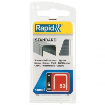 Rapid  No. 53 - Set capse 11.4x6 mm R53 R153 R253 R353 R453 MS2.1 MS4.1 ALU610 ALU753 ALU853 ALU953 E100 ESN530 BTX530 PS101 PS6-16 M10R M20 M30 M40 Eco Tacker Hobby Tacker Hobby Tacker Dual Multitacker Compacta Hobby Electric 1060 bucati