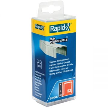 Rapid  No. 53 - Set capse 11.4x8 mm R53 R153 R253 R353 R453 MS2.1 MS4.1 ALU610 ALU753 ALU853 ALU953 E100 ESN530 BTX530 R553 PS101 PS6-16 M10R M20 M30 M40 Eco Tacker Hobby Tacker Hobby Tacker Dual Multitacker Compacta Hobby Electric 5000 bucati