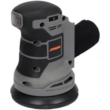 Sthor  78143 - Slefuitor cu excentric fara acumulatori si incarcator Li-Ion 20 V - Ah 125 mm