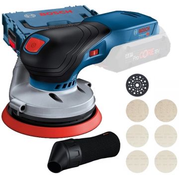 Bosch  GEX 18V-125 + M480 - Slefuitor cu excentric fara acumulatori si incarcator Li-Ion 18 V - Ah 125 mm valiza speciala