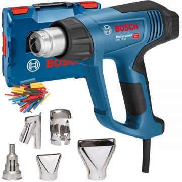 Bosch  GHG 23-66 - Suflanta cu aer cald 2300 W 50-650 grade C 150-500 l/min display digital valiza speciala accesorii