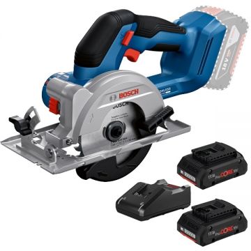 Bosch  GKS 18V-51 + ProCORE + GAL 18V-40 - Fierastrau circular 140x20 mm + Set 2 acumulatori si incarcator Li-Ion 18 V 4 Ah