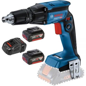 Bosch  GTB 18V-45 + 1600A00B8J - Masina de insurubat 6 Nm + Set 2 acumulatori si incarcator Li-Ion 18 V 5 Ah