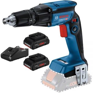 Bosch  GTB 18V-45 + ProCORE + GAL 18V-40 - Masina de insurubat 6 Nm + Set 2 acumulatori si incarcator Li-Ion 18 V 4 Ah