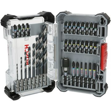 Bosch  PRO Impact - Set accesorii insurubare si burghie metal 35 bucati