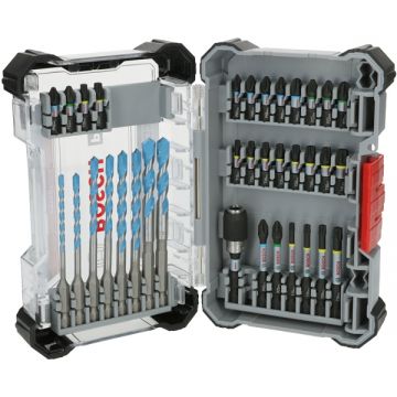Bosch  PRO Impact - Set accesorii insurubare si burghie multiconstruct 35 bucati