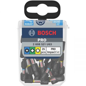 Bosch  PRO Impact - Set capete de insurubare mixte 25 bucati