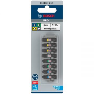 Bosch  PRO Impact - Set capete de insurubare mixte 8 bucati