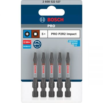 Bosch  PRO Impact - Set capete de insurubare profil P2R2 5 bucati
