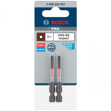 Bosch  PRO Impact - Set capete de insurubare profil R2 2 bucati