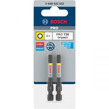 Bosch  PRO Impact - Set capete de insurubare profil TX30 2 bucati