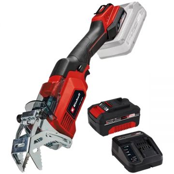 Einhell GE-GS 18/150 Li PXC + Starter Kit - Fierastrau sabie + Set 1 acumulator si incarcator Li-Ion 18 V 4 Ah Einhell GE-GS 18/150 Li PXC + Starter Kit - Fierastrau sabie + Set 1 acumulator si incarcator Li-Ion 18 V 4 Ah