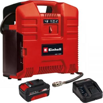 Einhell  TE-AC 36/8 Li OF Set PXC + Starter Kit - Compresor aer 8 bar + Set 1 acumulator si incarcator Li-Ion 18 V 4 Ah