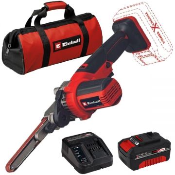 Einhell  TE-BF 18 Li PXC + Starter Kit - Slefuitor cu brat geanta textila + Set 1 acumulator si incarcator Li-Ion 18 V 4 Ah
