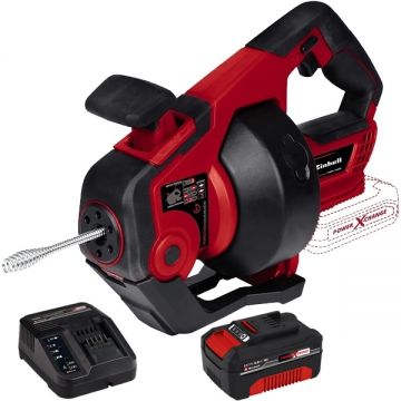 Einhell  TE-DA 18/760 Li PXC + Starter Kit - Aparat de desfundat tevi 16-55 mm + Set 1 acumulator si incarcator Li-Ion 18 V 4 Ah
