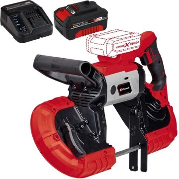 Einhell  TE-MB 18/127 Li PXC + Starter Kit - Fierastrau cu banda 13x1141 mm + Set 1 acumulator si incarcator Li-Ion 18 V 4 Ah