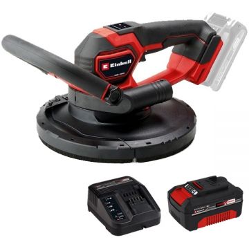 Einhell  TP-DWS 18/225 Li BL PXC + Starter Kit - Slefuitor pentru pereti motor fara perii + Set 1 acumulator si incarcator Li-Ion 18 V 4 Ah