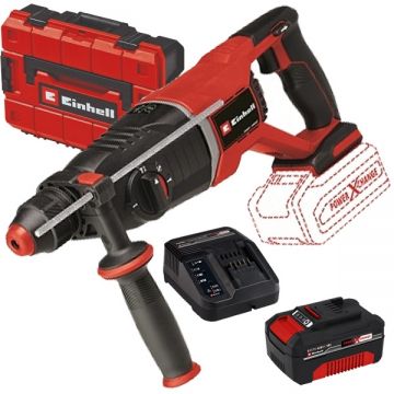Einhell  TP-HD 18/26 D Li BL PXC + Starter Kit - Rotopercutor SDS-Plus 2.6 J valiza speciala + Set 1 acumulator si incarcator Li-Ion 18 V 4 Ah
