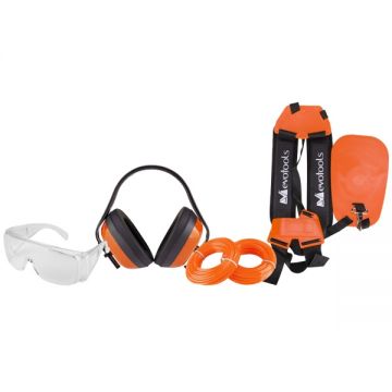 Evotools  681113 - Kit motocoasa ochelari casti fire de taiere ham