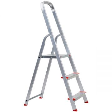 Evotools  681586 - Scara constructii dubla 1.17 m 150  kg 2+P  trepte tronson