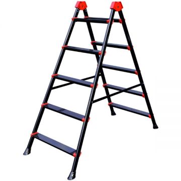 Evotools  681893 - Scara constructii dubla 1.27 m -  kg 5  trepte tronson