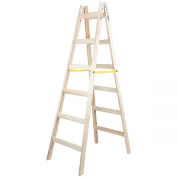 Evotools  682162 - Scara constructii dubla 1.9 m -  kg 6  trepte tronson