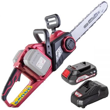 Raider  RDP-SBCS20 + RDP-R20 - Drujba 35.5 cm 19 m/s + Set 1 acumulator si incarcator Li-Ion 20 V 2 Ah