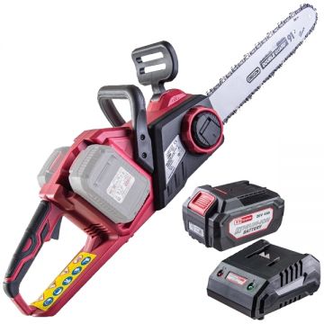 Raider  RDP-SBCS20 + RDP-R20 - Drujba 35.5 cm 19 m/s + Set 1 acumulator si incarcator Li-Ion 20 V 4 Ah