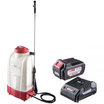 Raider  RDP-SBKMD20 + RDP-R20 - Pulverizator 3 bar 15 l + Set 1 acumulator si incarcator Li-Ion 20 V 4 Ah