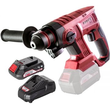 Raider  RDP-SBRH20 + RDP-R20 - Rotopercutor SDS-Plus 2.2 J + Set 1 acumulator si incarcator Li-Ion 20 V 2 Ah