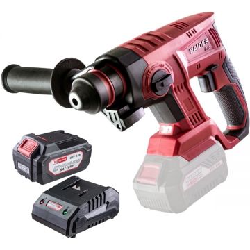Raider  RDP-SBRH20 + RDP-R20 - Rotopercutor SDS-Plus 2.2 J + Set 1 acumulator si incarcator Li-Ion 20 V 4 Ah