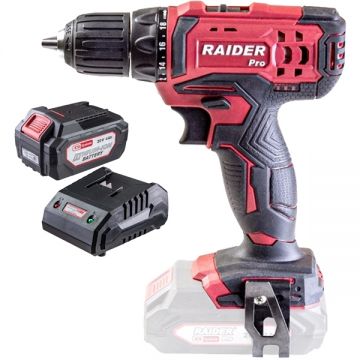 Raider  RDP-SCD20S + RDP-R20 - Masina de gaurit si insurubat 44 Nm + Set 1 acumulator si incarcator Li-Ion 20 V 4 Ah