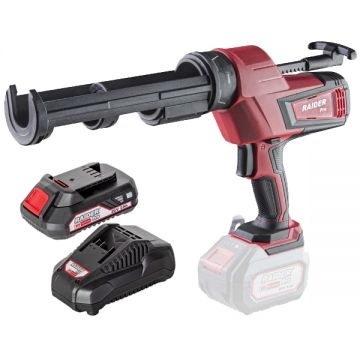Raider  RDP-SCG20 + RDP-R20 - Pistol pentru etansare 4500 N + Set 1 acumulator si incarcator Li-Ion 20 V 2 Ah