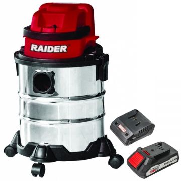 Raider  RDP-SDCW20 + RDP-R20 - Aspirator 80 mbar + Set 1 acumulator si incarcator Li-Ion 20 V 2 Ah